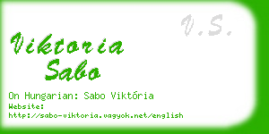viktoria sabo business card